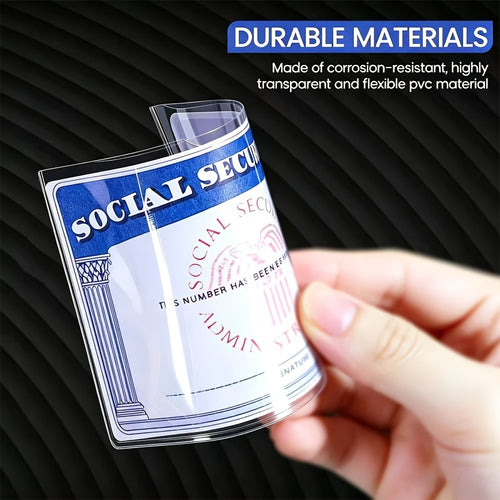 10pcs 15pcs clear card protector sleeves transparent id card