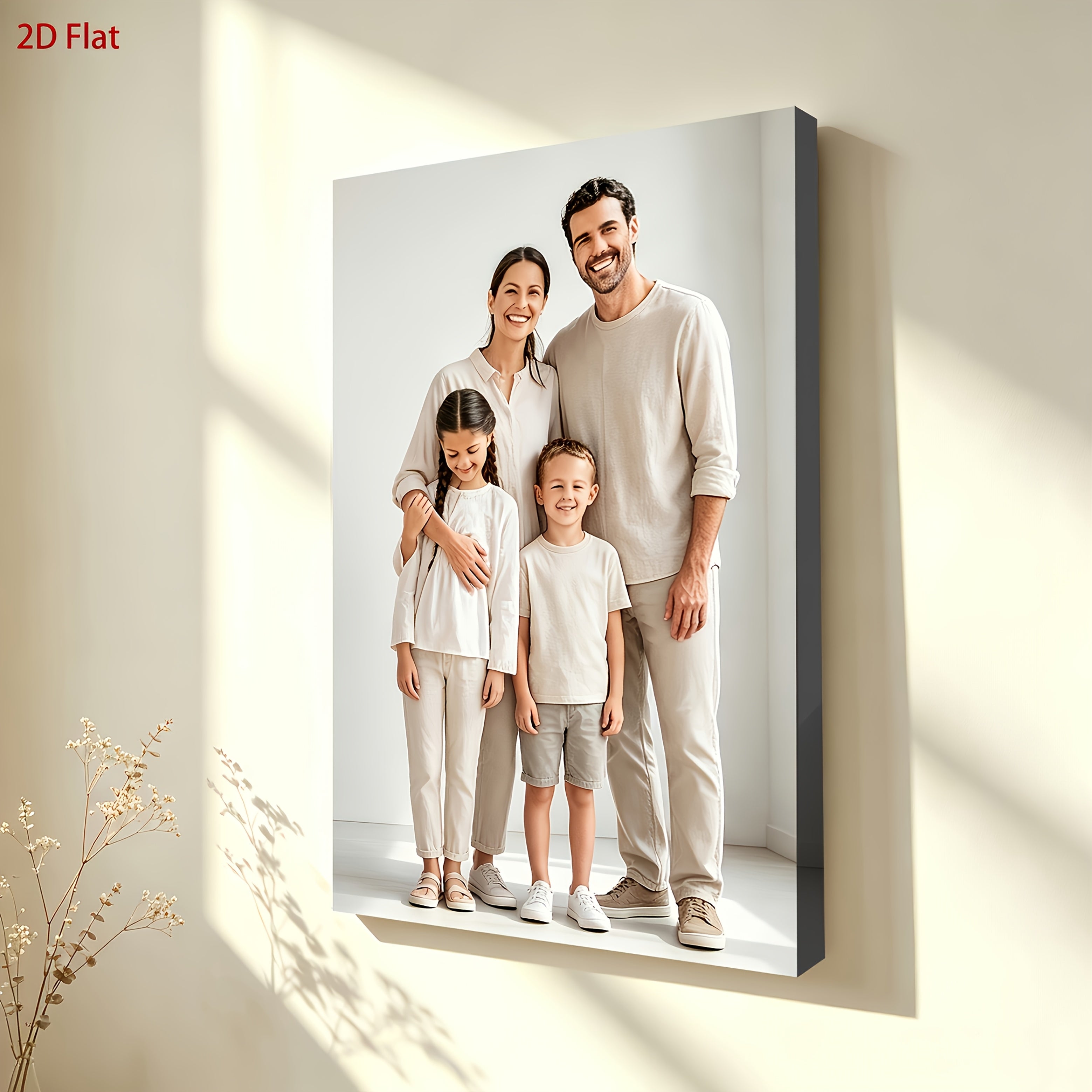 2d flat 2d flat 2d flat 1pc customizable canvas art pine