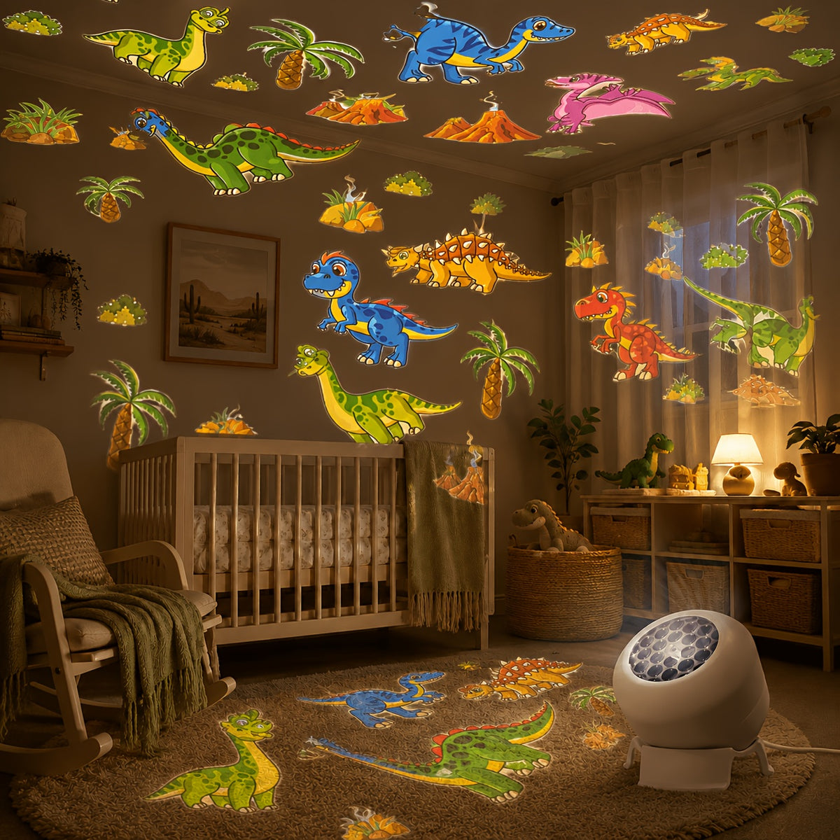 dinosaur themed dynamic projection lamp dinosaur forest