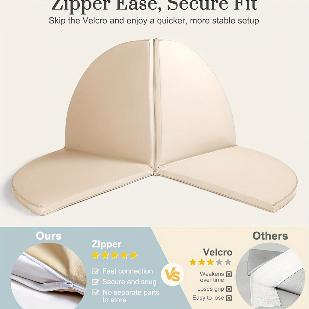 four part versatile play mat made modular vegan leather easy