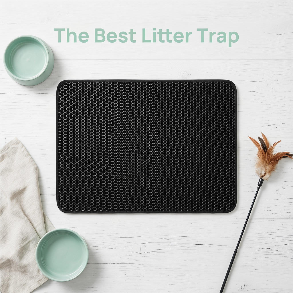 ultra large double layer eva cat litter mat set   1pc