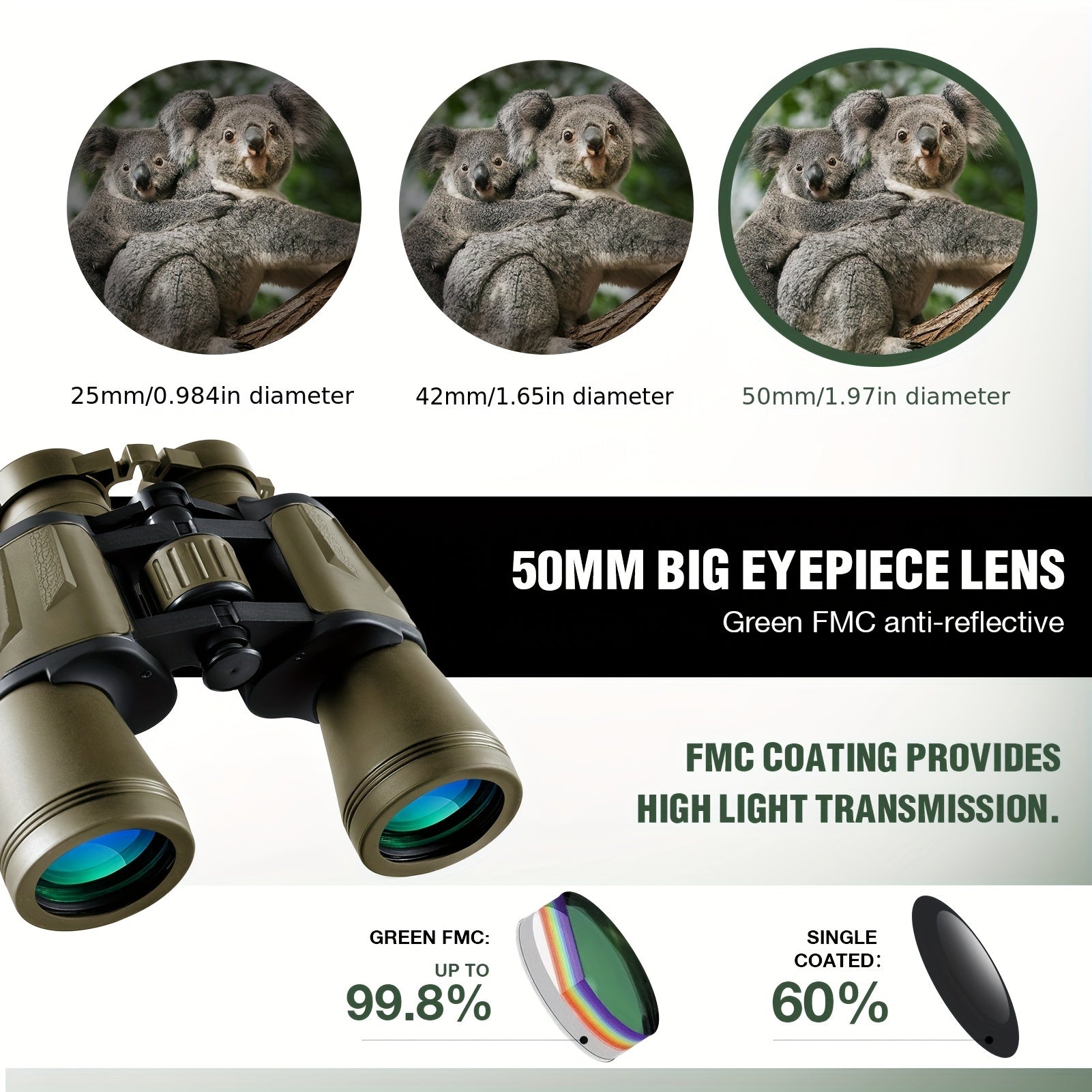 high powered binoculars   phone adapter ideal bird