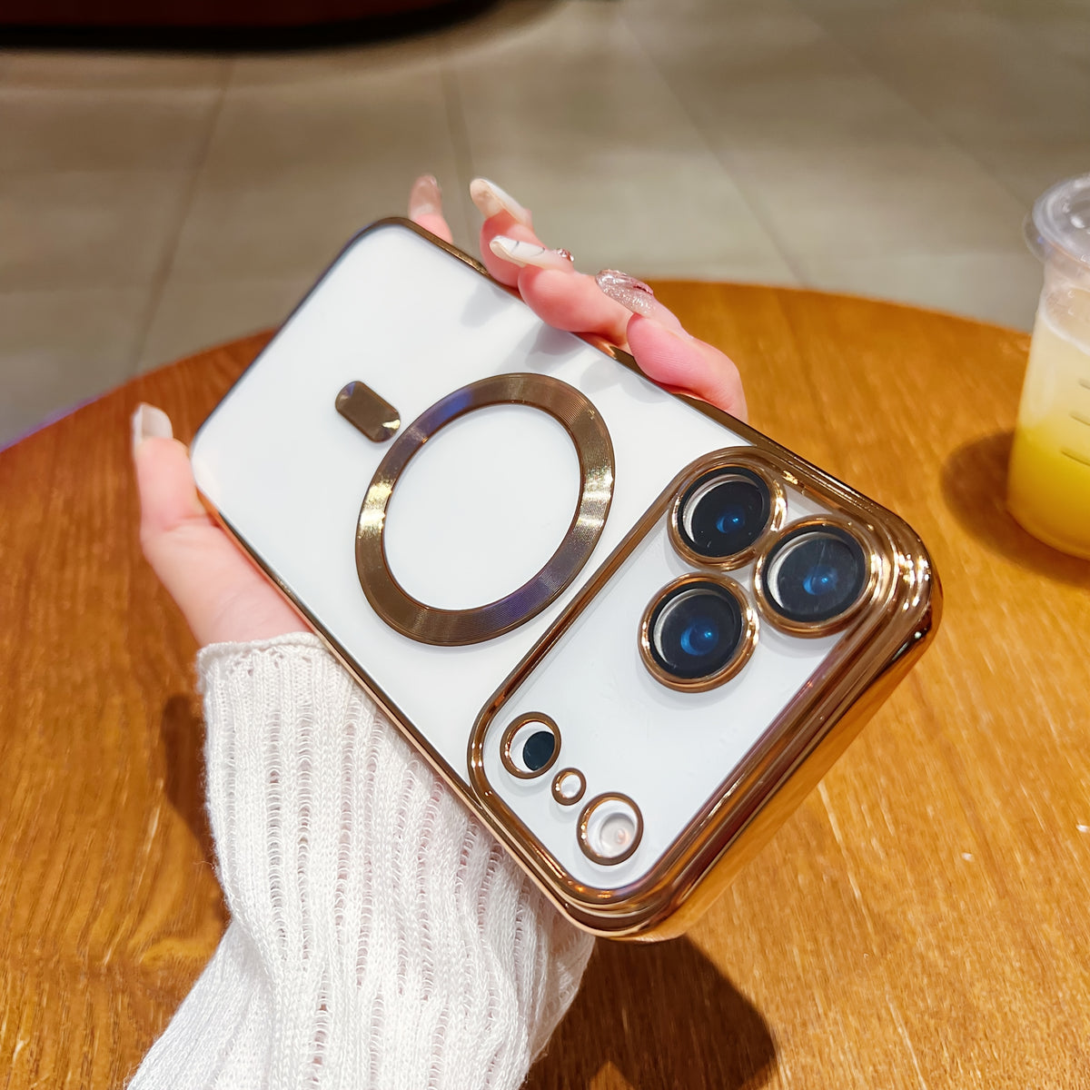 magnetic   thin phone case plating full camera protection