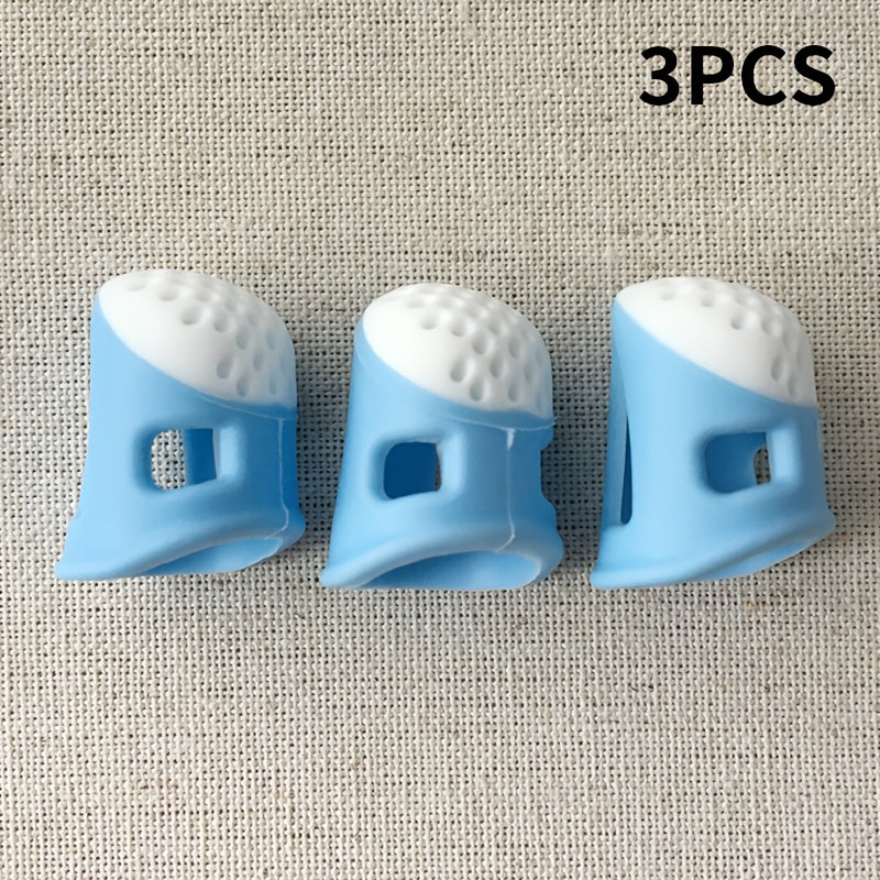 3pcs 1set sewing thimble set durable sturdy adjustable sizes