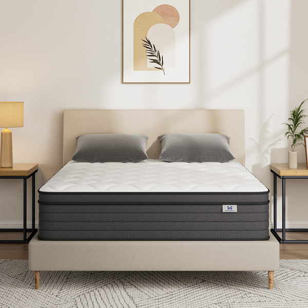 8''/10''/12'' Medium Hybrid Mattress with Pocket Springs, Mattress In A Box, OEKO-TEX® Certified