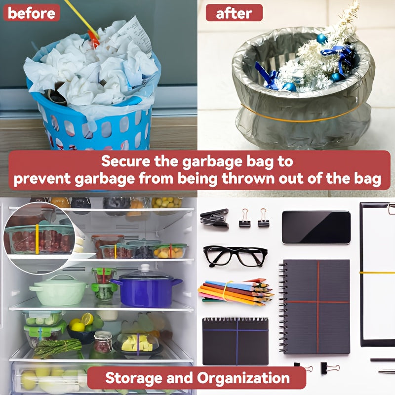 set 30 oversized durable rubber bands ideal organizing