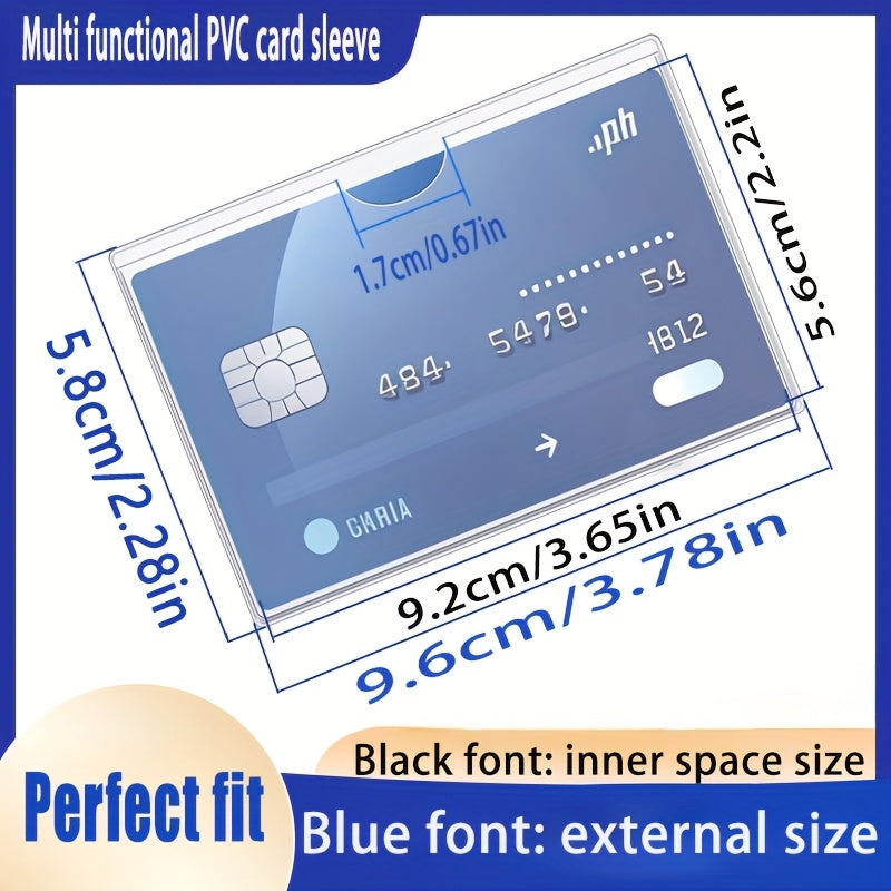 3 7 13 17pcs thickened pvc card protective covers soft
