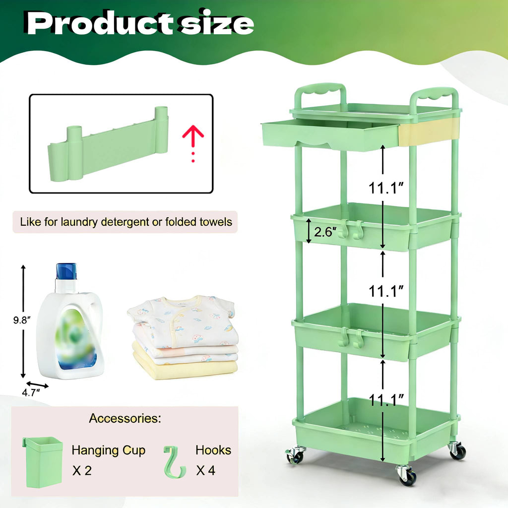 3 4   storage cart nursery space saving organizer