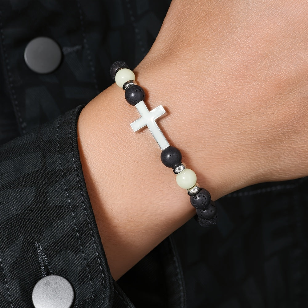 1pc volcano stone   retro bracelet multi color