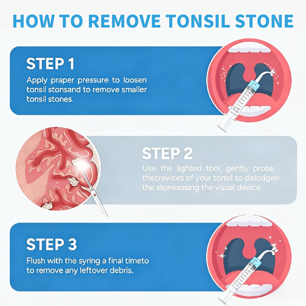 tonsil stone remover camera 1080p hd visual removal