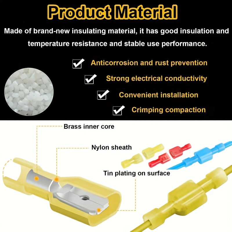 40 120pcs nylon fully insulated electrical terminal