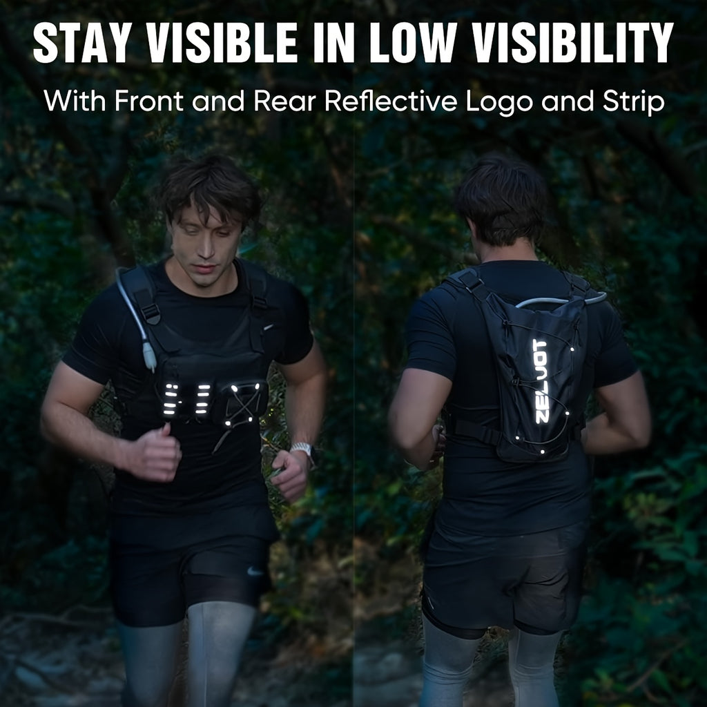 running vest 3l water bladder lightweight adjustable chest
