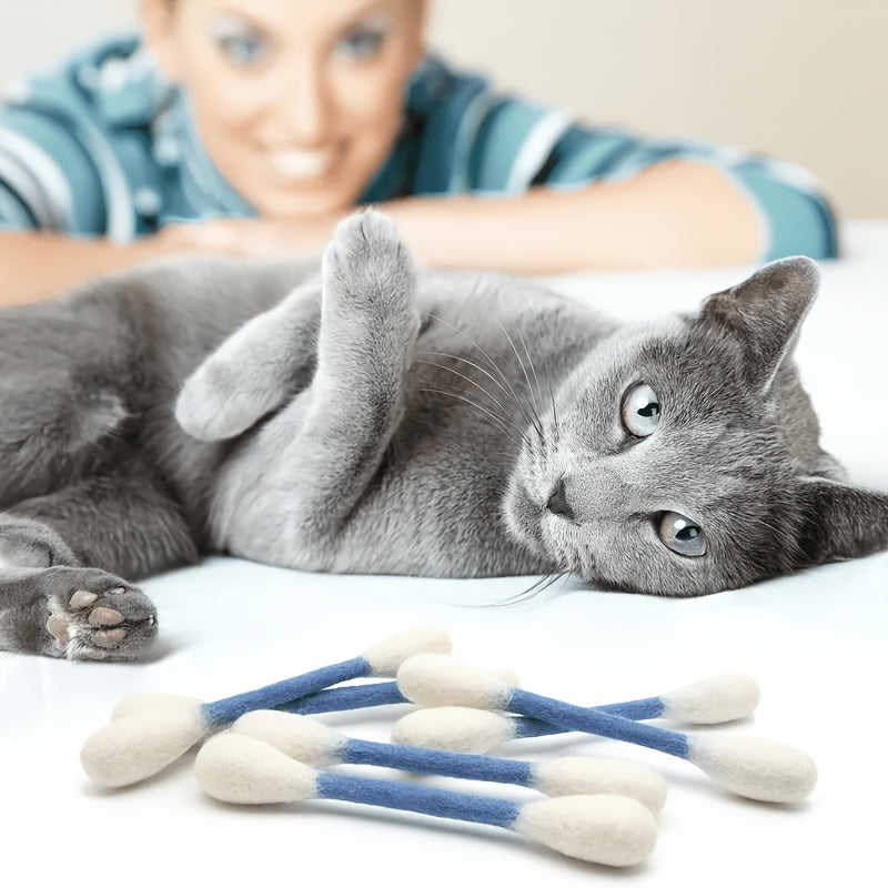 2pcs extra large cat toys cute interactive cat sticks