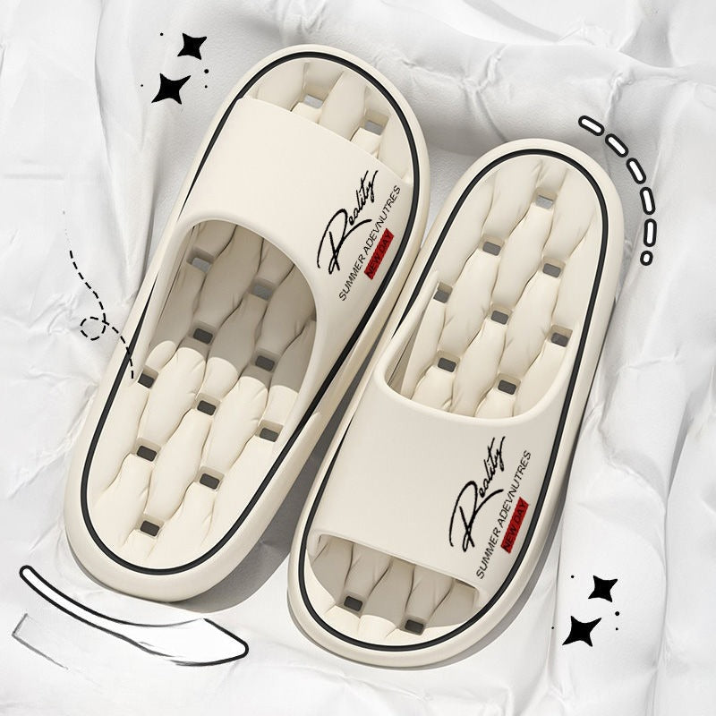 3 color unisex non slip slippers indoor outdoor thick sole