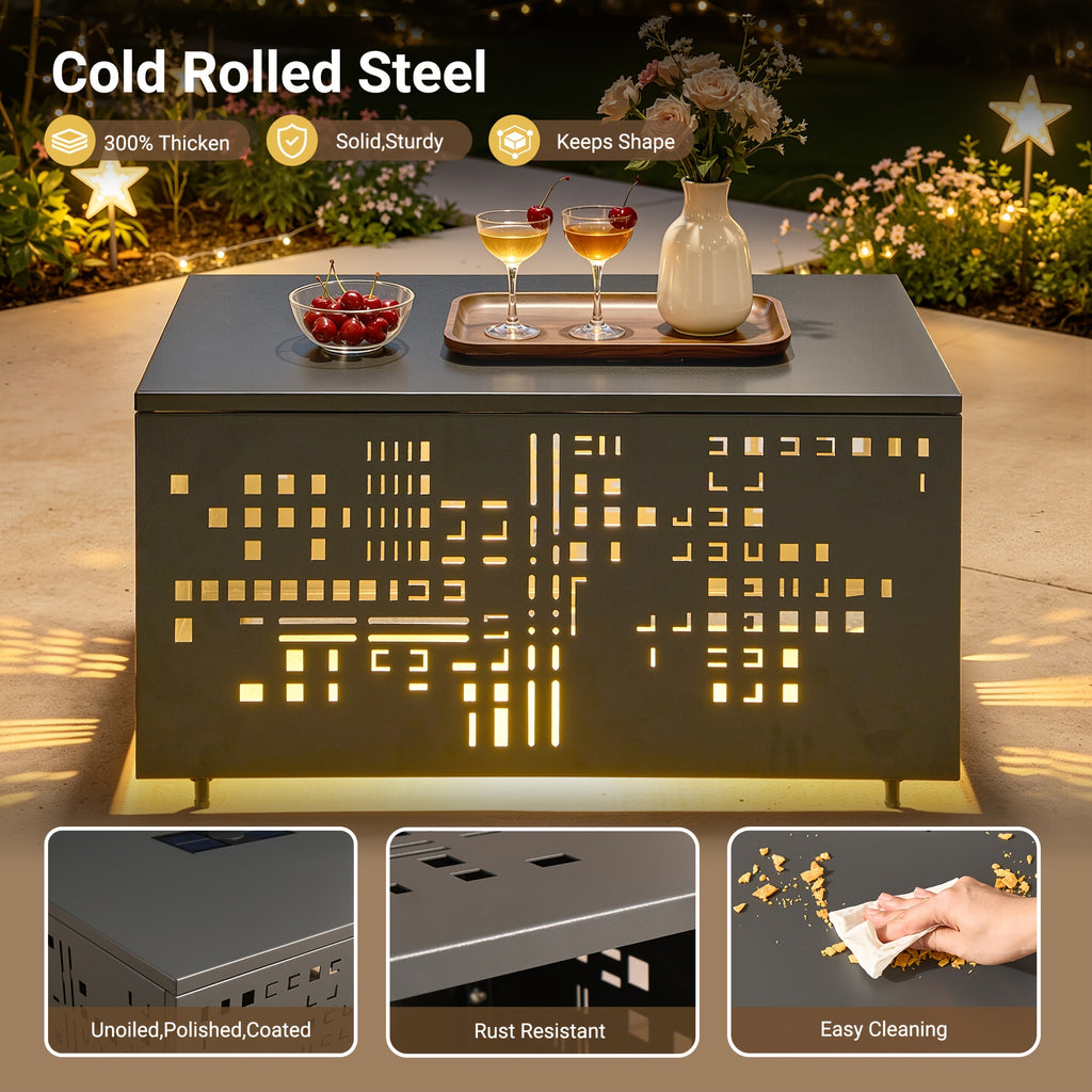5 8pcs handcrafted outdoor patio rattan sofa set grey metal