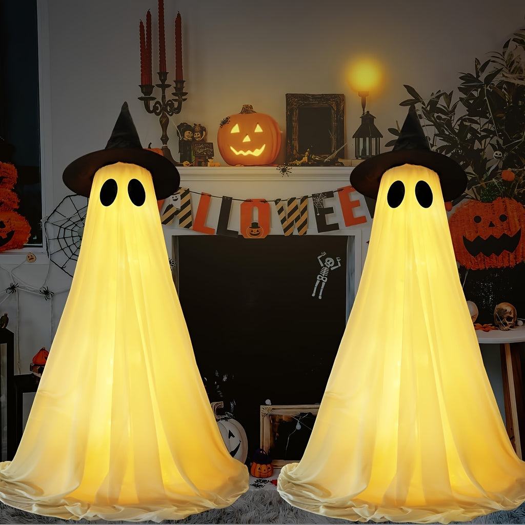 2pcs outdoor halloween decorations large lighted decor set