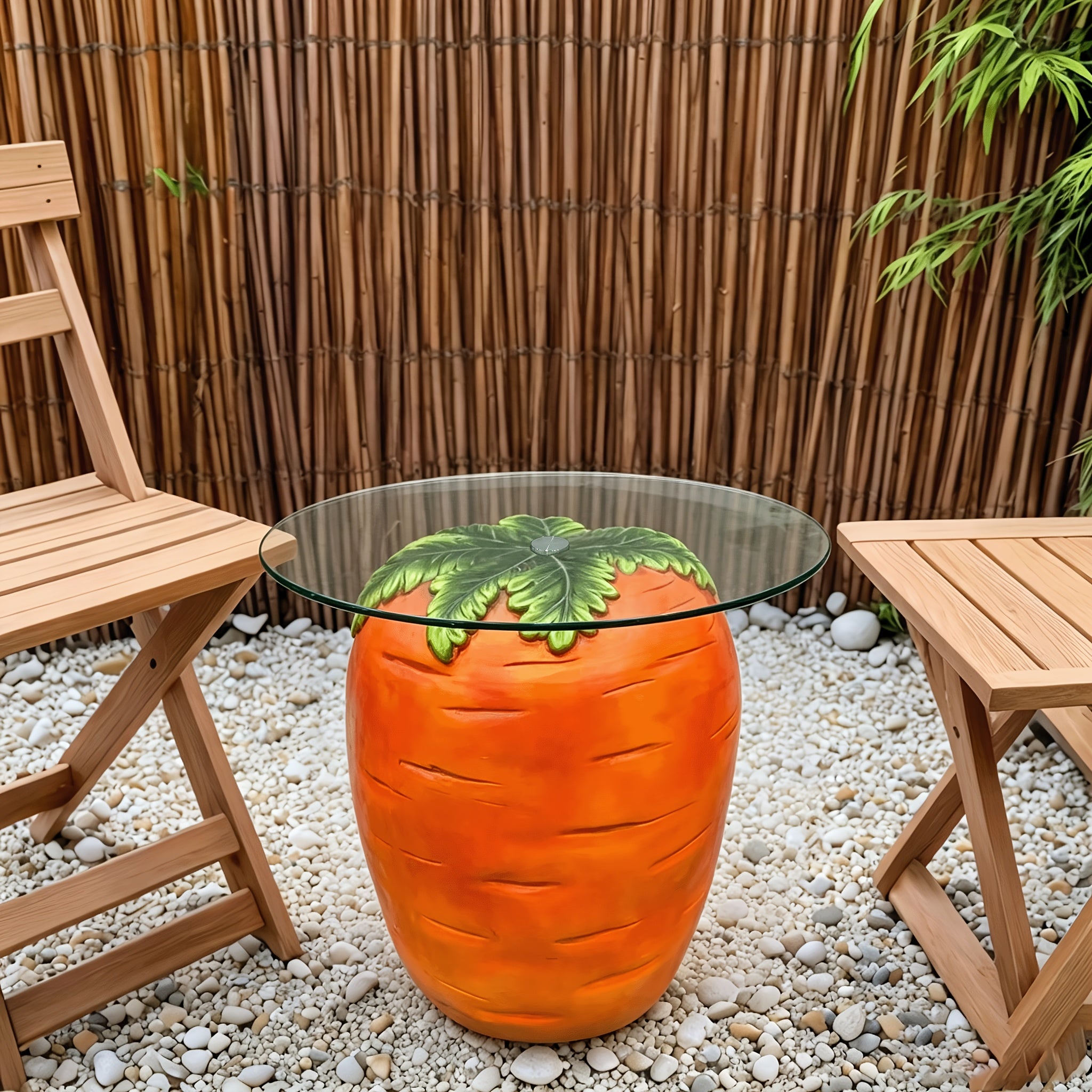1pc   vegetable fruit side table resin carrot