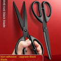 2 black rust proof metal scissors sharp   comfortable