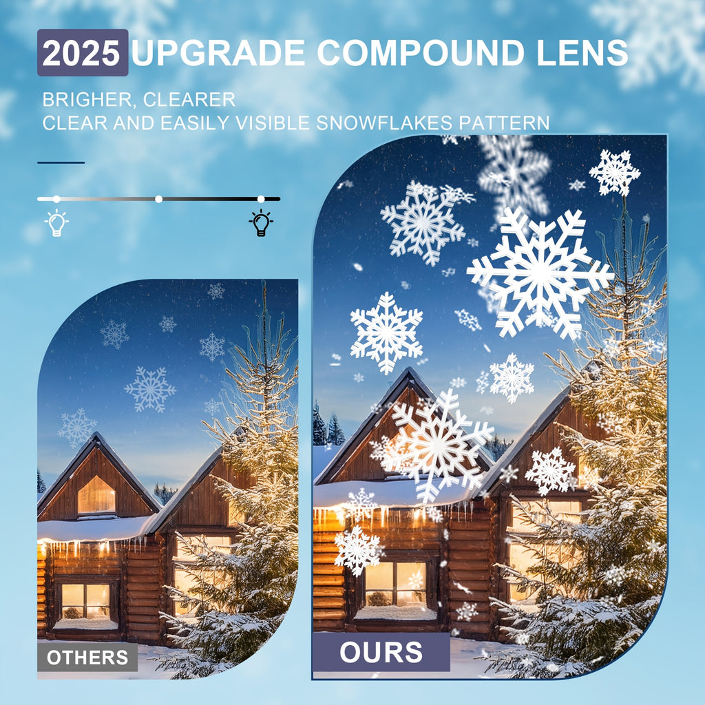 an   outdoor snowflake projection light suitable