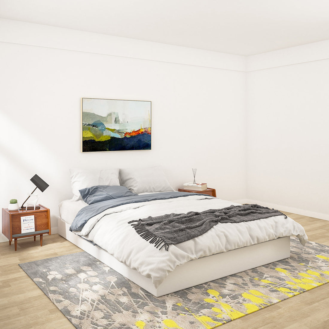 9'' Metal Box Spring With Frabric Cover,  Metal Frame Heavy Duty Easy Assembly