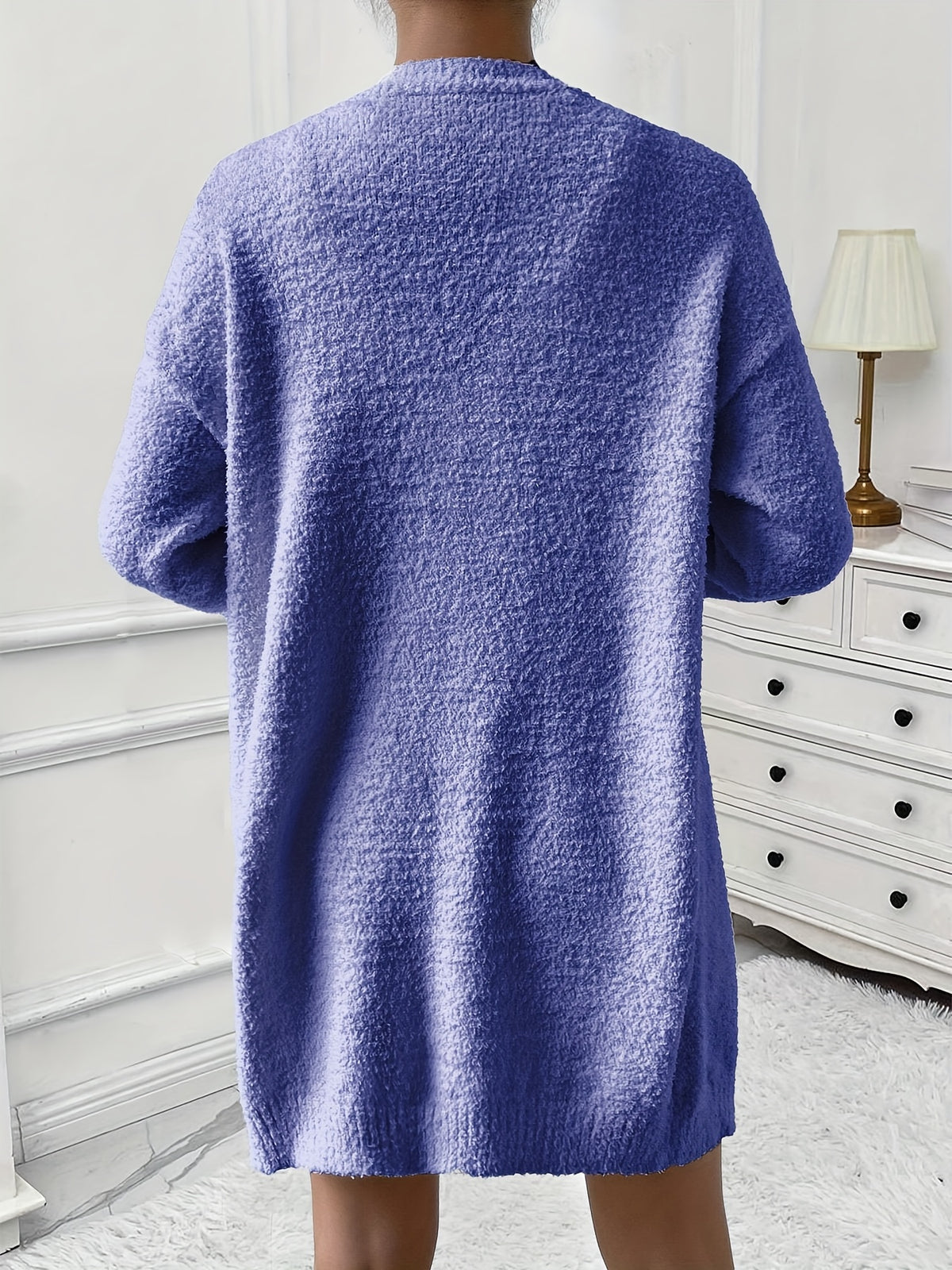 womens casual warm lounge set cozy long sleeve cardigan v