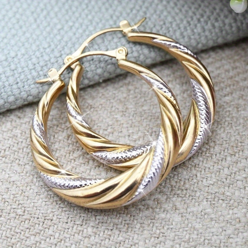 1 pair womens fashionable hoop earrings middle eastern style
