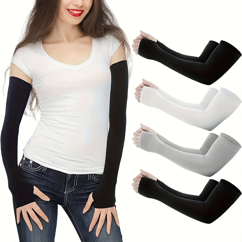8 pairs cool arm covers men women summer travel arm sleeves