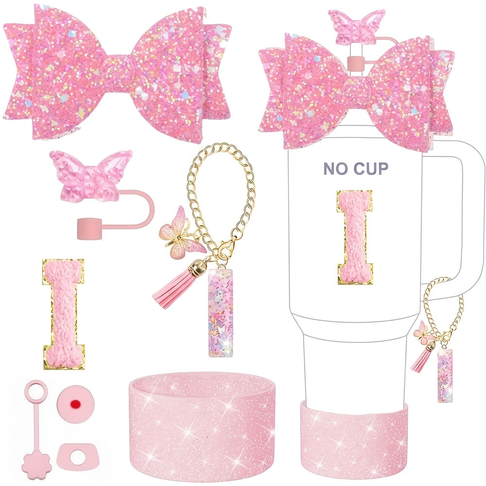 8pcs additions set 30oz 40oz tumbler cup including straw top