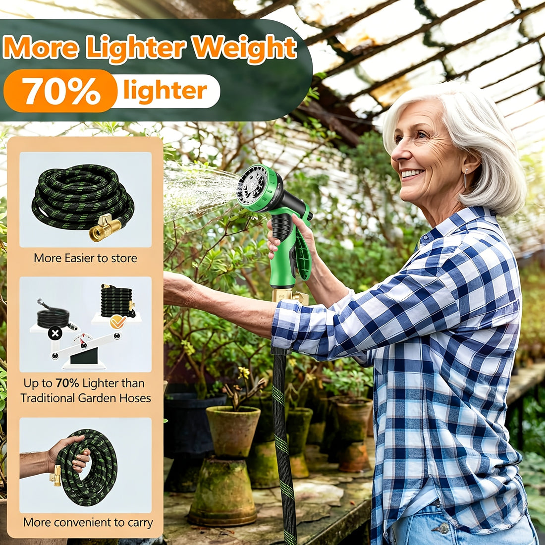 garden hose 100ft 150ft 75ft 50ft 25ft 15ft 10ft 10 function