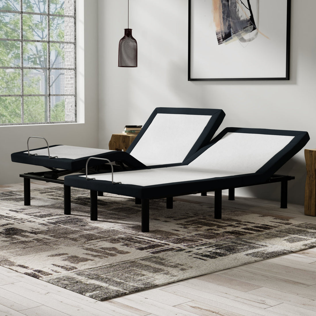 Adjustable Base with Wireless Remote, USB Ports and Massage