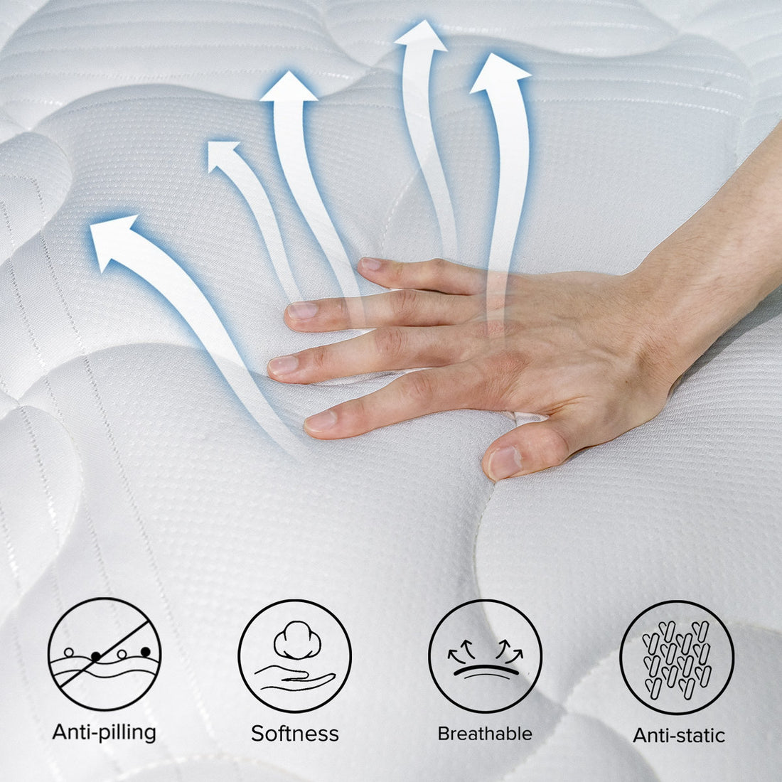 Alwyn Home 10"/12" Plush Cooling Gel Memory Foam Hybrid Mattress – CertiPUR-US, OEKO-TEX, SGS Certified