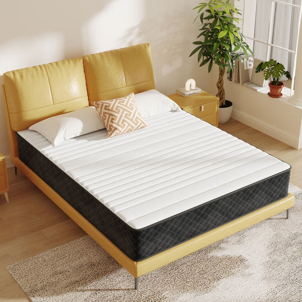 Alwyn Home 10 in Queen Mattress Pillow Top Hybrid Mattress in a box Medium Firm Mattress with Pressure Relief,Low Motion Transfer,CertiPUR-US Certified