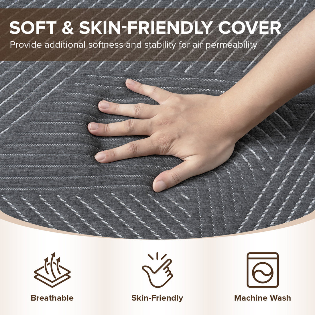 Alwyn Home Tri-fold 6'' Memory Foam Mattress, Portable Folding Murphy Bed Mattress with Washable Cover