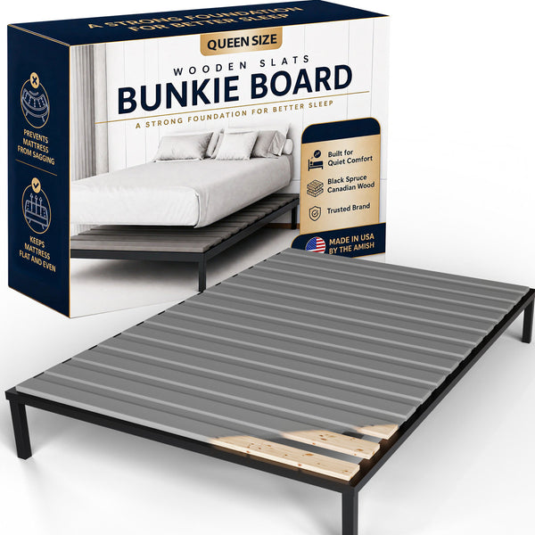 Audra Horizontal Mattress Support Wooden Bunkie Board/Slats with Cover
