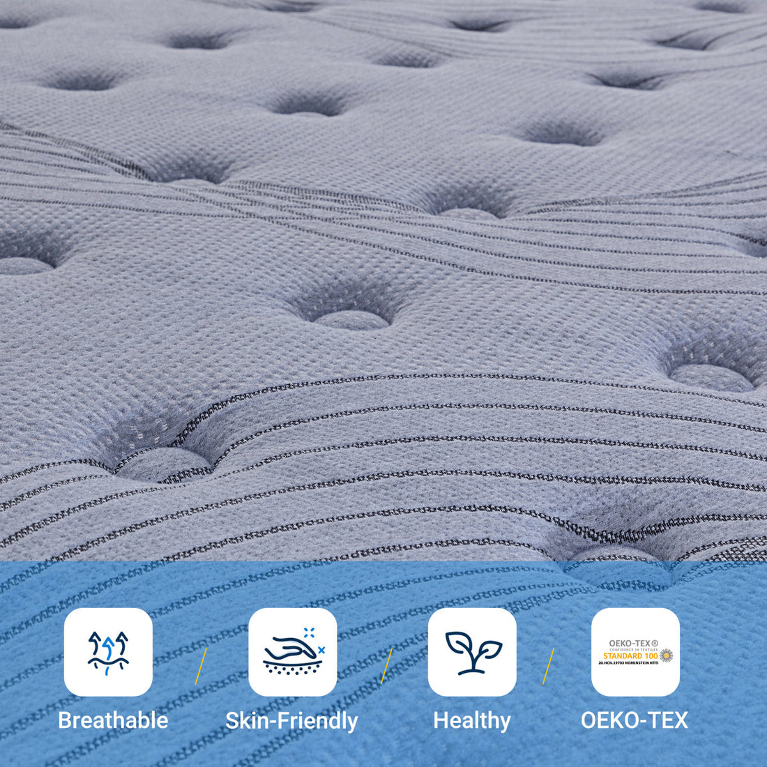 Avenco 12" Medium Cooling Gel Memory Foam Hybird Mattress In A Box