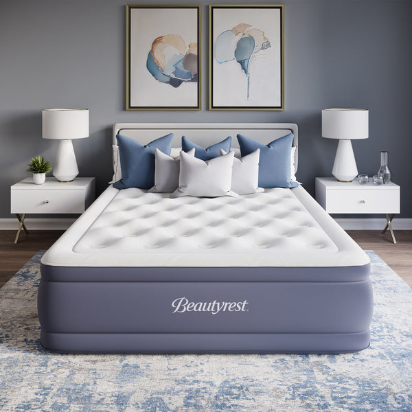 Beautyrest Sensa-Lux 24" Queen Air Mattress with Built-In Pump, Auto Shut-Off, Premium Coil-in-Coil Design