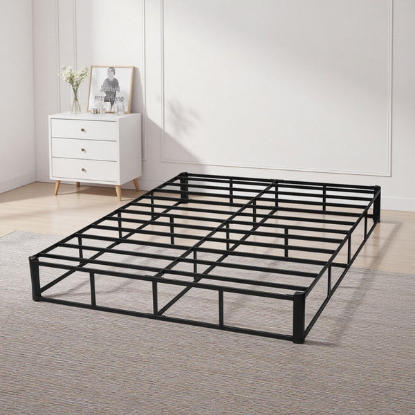 Box Spring, 9.1 in Mattress Foundation, 3500 lbs Max Weight Capacity, 79.1 x 59.6 x 9.1 in, Queen Size Bed Frame with Washable Fabric Cloth, Heavy-Duty Metal Frame for Queen Bed, Easy Assembly