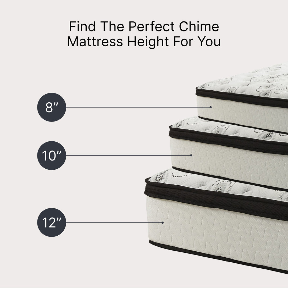 Chime 12" Ultra Plush Hybrid Mattress