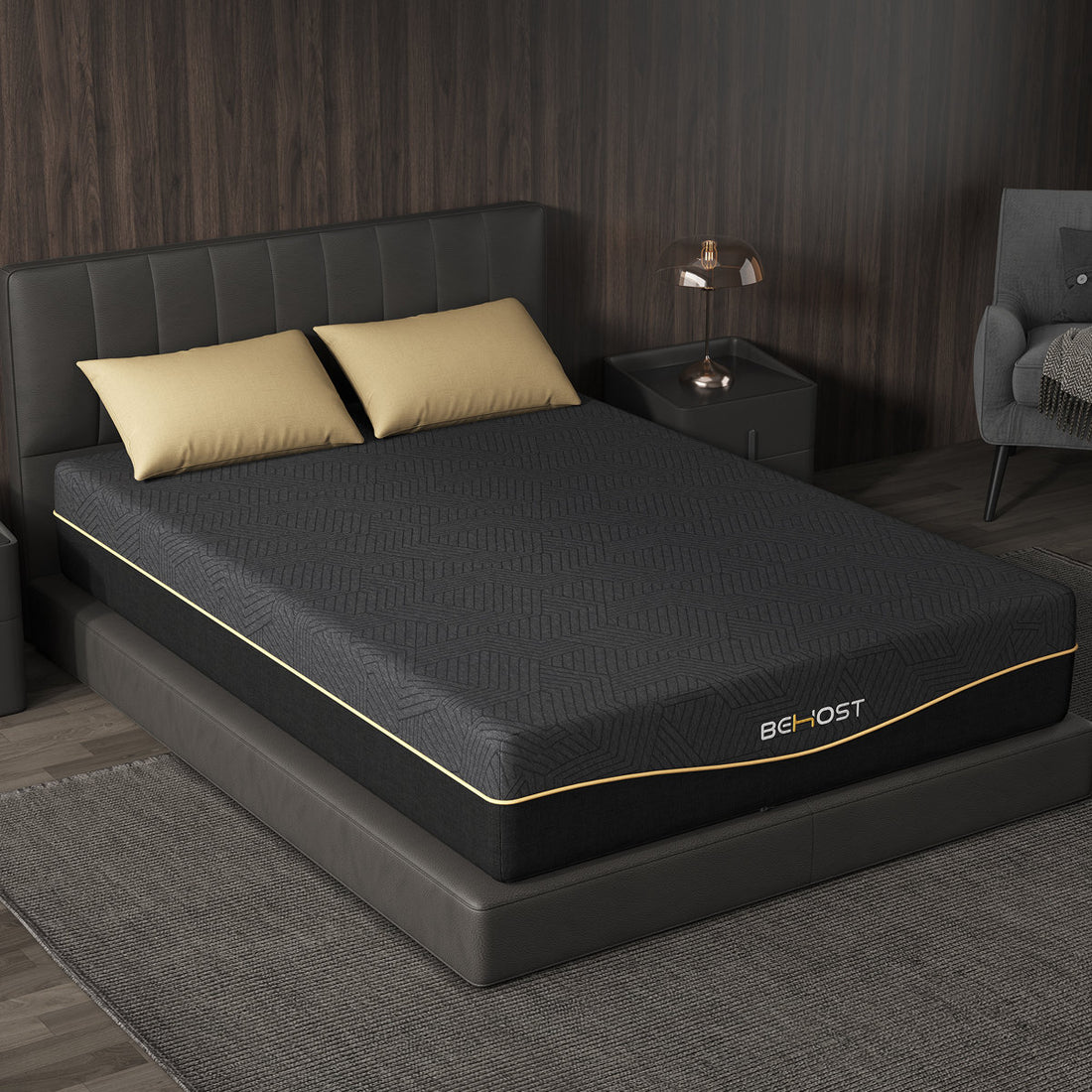 Cooling Memory Foam Queen Mattress, CertiPUR-US Certified, Frame Compatible