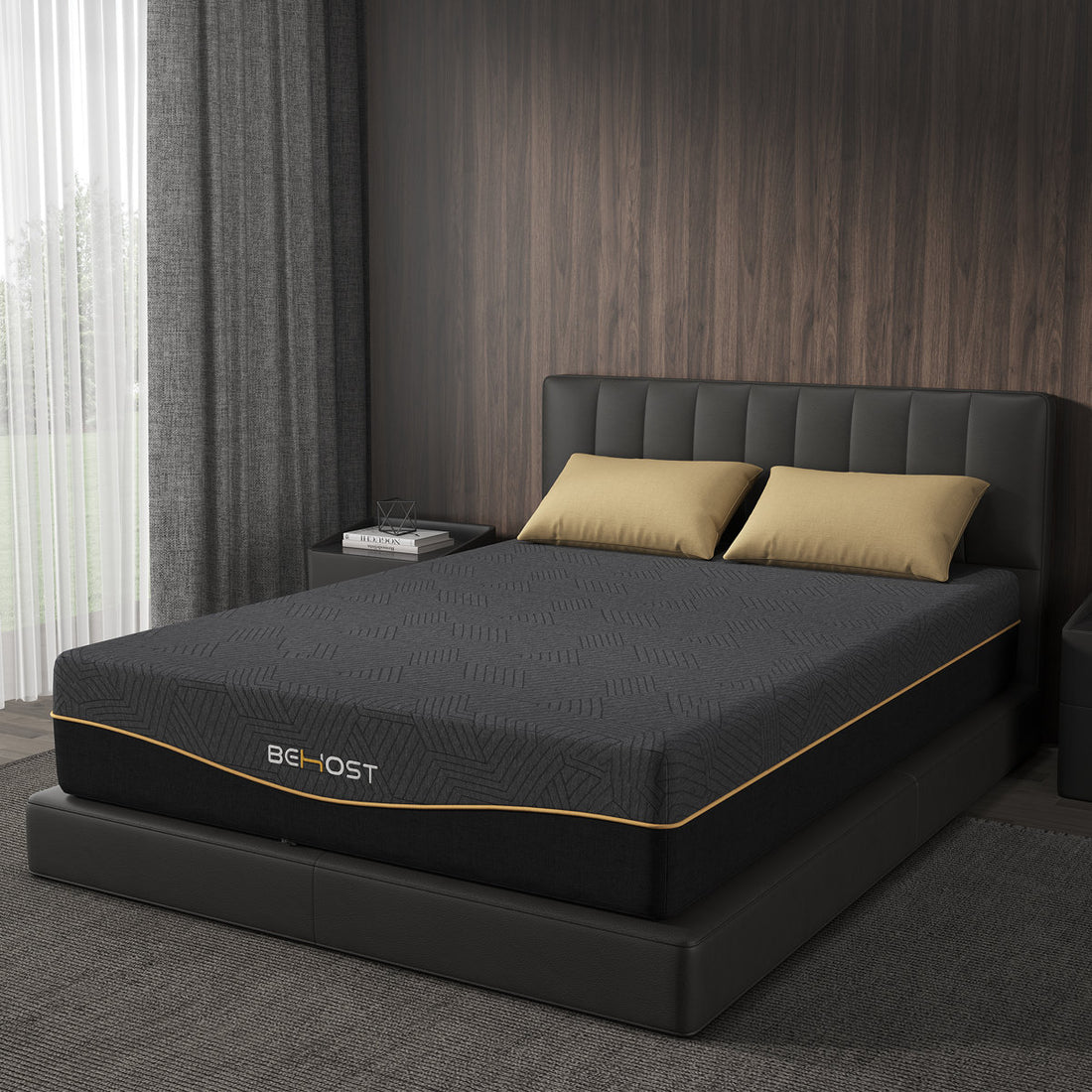 Cooling Memory Foam Queen Mattress, CertiPUR-US Certified, Frame Compatible