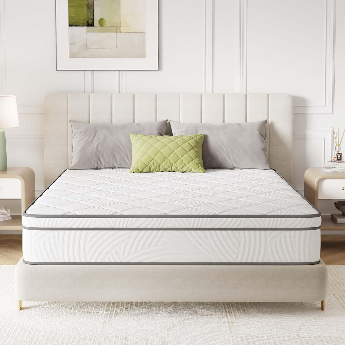 Cooling Memory Foam Queen Mattress, CertiPUR-US Certified, Frame Compatible