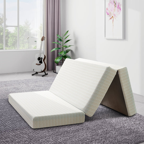 Driffield Selected ！Tri-fold 6'' Memory Foam Mattress, Portable Folding Murphy Bed Mattress with Washable Cover