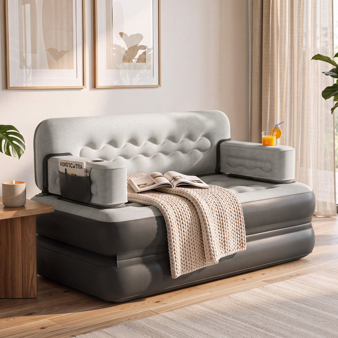Edrosie Queen Air Sofa Bed Mattress with Pump