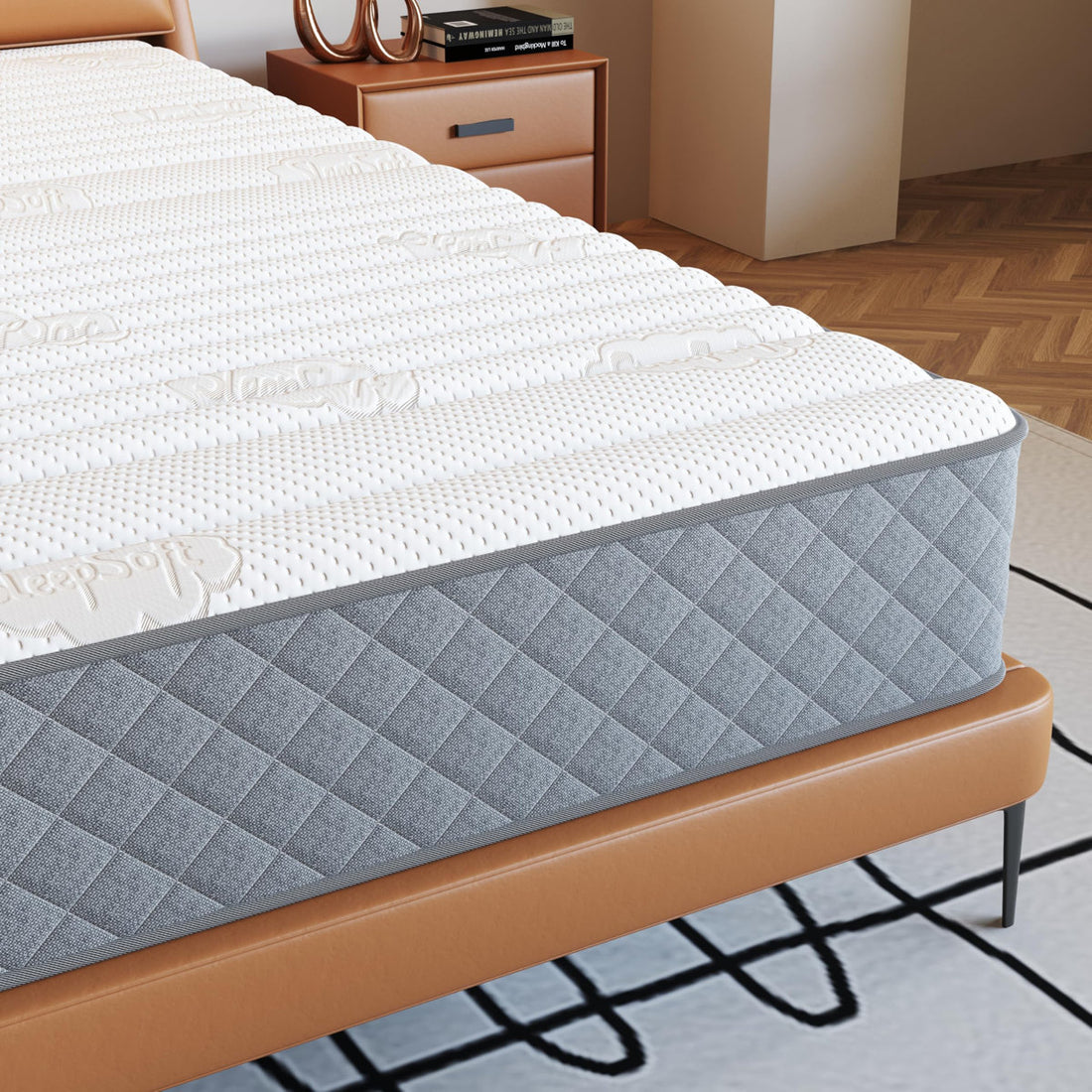 Firm Mattress Cooling-Gel Memory Foam And Pocket Spring Hybrid Mattress, Mattress In A Box, Certipur-US Certified