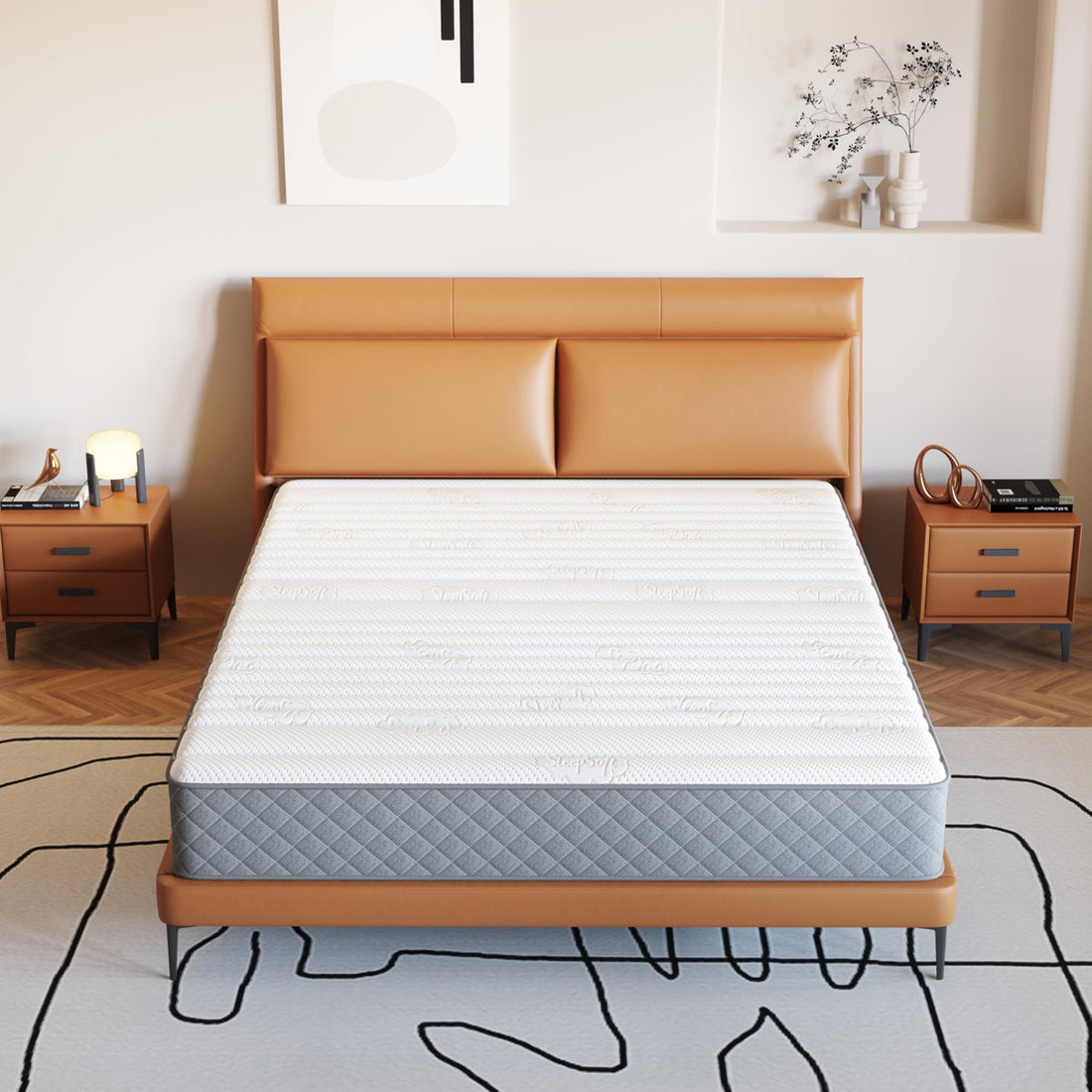 Firm Mattress Cooling-Gel Memory Foam And Pocket Spring Hybrid Mattress, Mattress In A Box, Certipur-US Certified