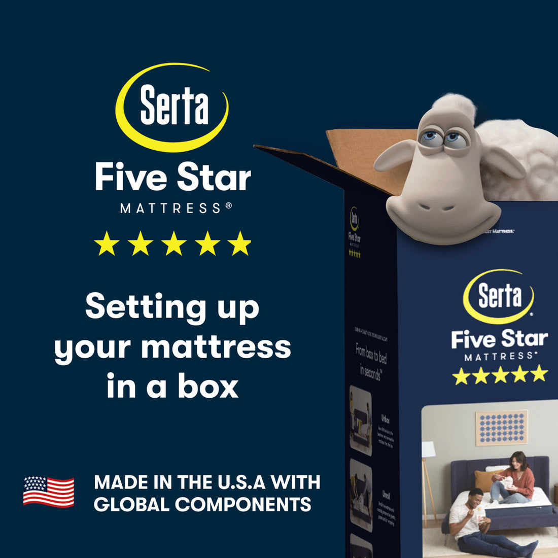 Five Star Mattress Sleep to Go 16" Plush Pillow Top Mattress in a Box