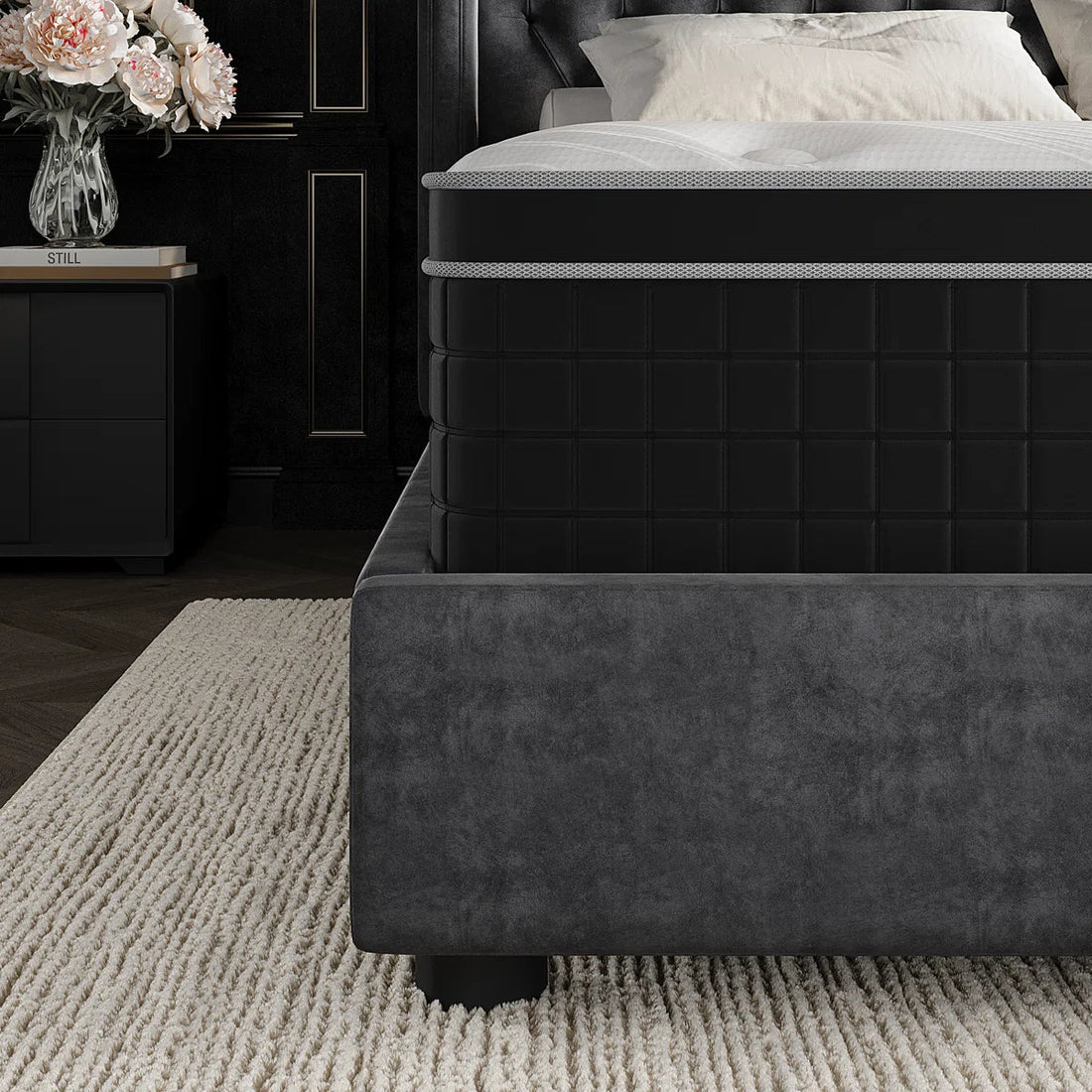 Full Size 12" Hybrid Medium Cooling Gel Memory Foam Mattress in a Box
