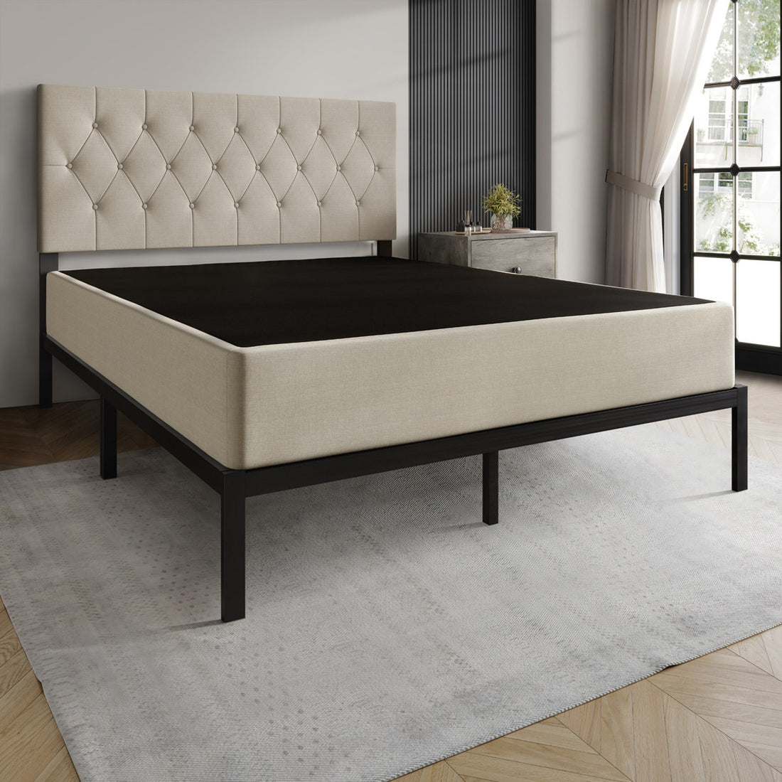 Gajare 8" Metal Box Spring, Queen