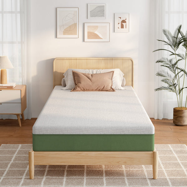 Gel Memory Foam Medium Mattress, Twin Size Mattress With Removable Washable Cover