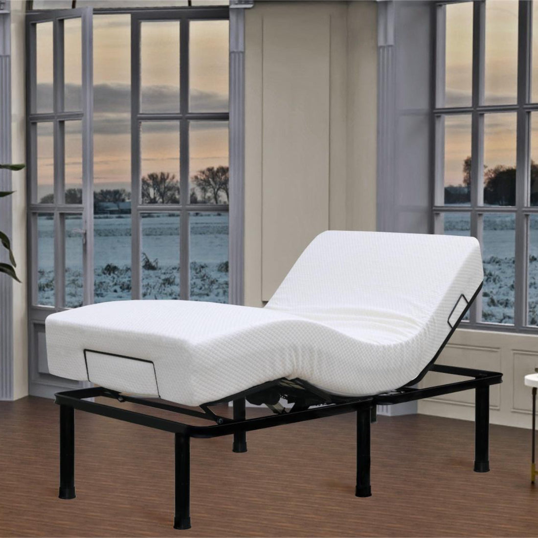 Ivers Twin-XL Zero Gravity Adjustable Bed with Remote